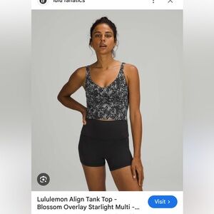 Lululemon Align Tank Blossom Overlay Starlight Multi. EUC!